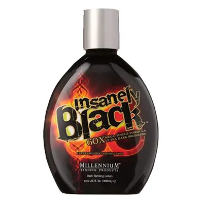 Millennium Tanning Insanely Black 60x Mega Tingle Dark Tanning Lotion 13.5 Ounces