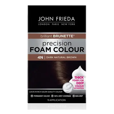 John Frieda Precision Foam Colour Brilliant Brunette (Dark Natural Brown) 4N Each ( Pack of 2)