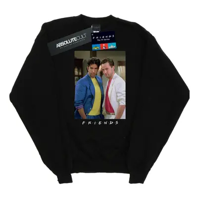 (XL, Black) Friends Mens Ross And Chandler College Sweatshirt