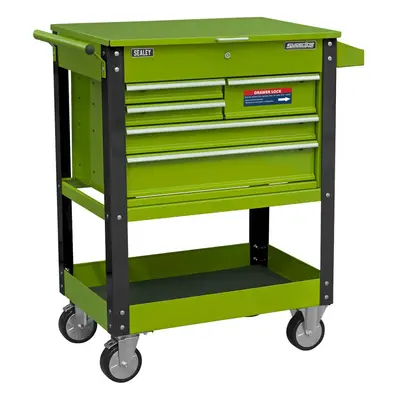 Sealey Superline PRO® Heavy-Duty Mobile Tool & Parts Trolley with Drawers and Lockable Top - Hi-