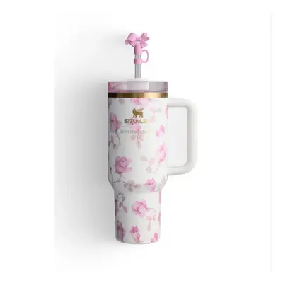 (Hibiscus Mutabilis) Stanley Love Shack Fancy Large Capacity Car Ice Cup H2.0 FlowState Tumbler 