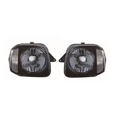 Suzuki Jimny Black Inner Headlights Headlamps Pair O/S & N/S