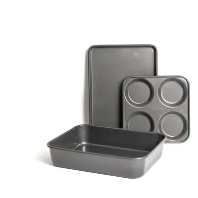 MasterClass Piece Bakeware Set, Including Baking Tray, Roasting Pan and Yorkshire Pudding Pan