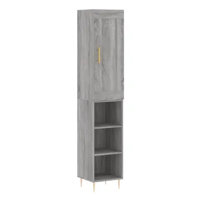 (grey sonoma, shelves) vidaXL Highboard Sideboard Tall Storage Cabinet Side Cabinet Engineered W