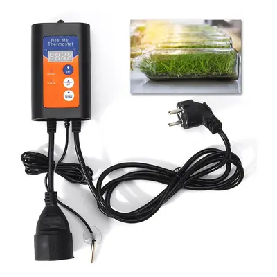 (US Plug) 1000W 120V Digital Temperature Controller Heat Mat Thermostat for Indoor Plant Seed Ge