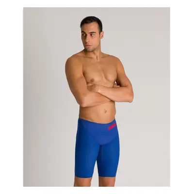 (22) Arena Race Swimming Jammers Powerskin Carbon Glide Swim Shorts in Ocean Blue