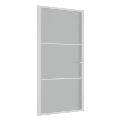 (White and transparent, 102.5 x 201.5 cm (W x H)) vidaXL Interior Door ESG Glass and Aluminium B