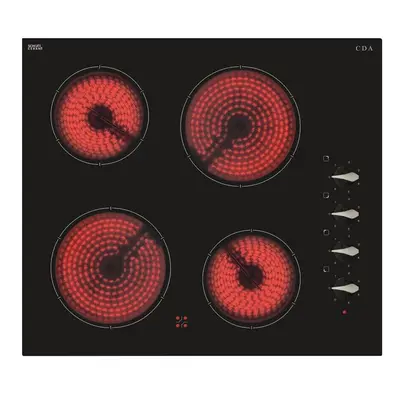 CDA Ceramic Hob - Black - HC6212FR