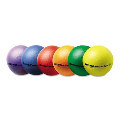 Champion Sports RS85SET Rhino Skin Ball Sets- 8.5"- Blue- Green- Orange- Purple- Red- Yellow- 6/