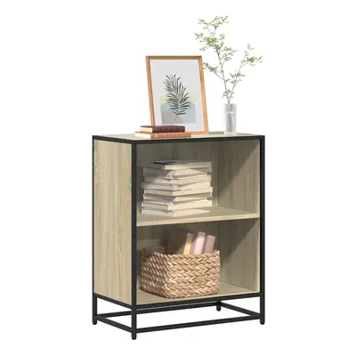 vidaXL Book Cabinet Sonoma Oak 60x35x76 cm Engineered Wood bookcase