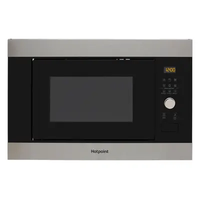 Hotpoint MF25GIXH Built In Microwave With Grill - Stainless Steel Effect