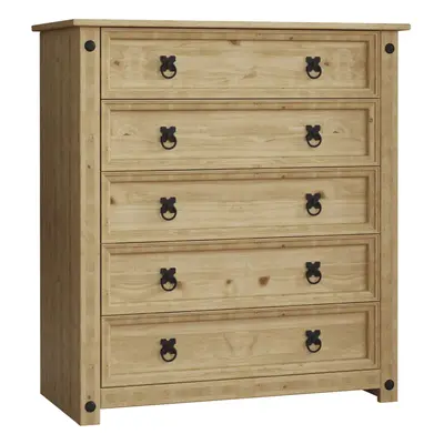 Corona Drawer Chest Bedroom Storage Rustic Pine