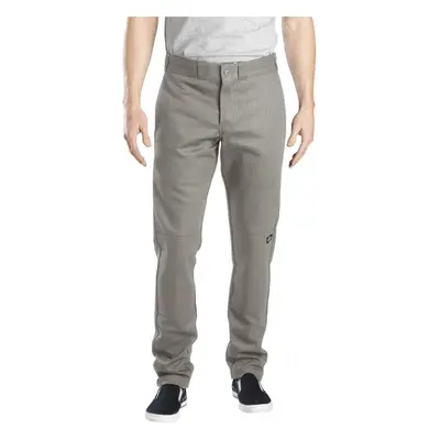 Dickies Mens Skinny Straight Double Knee Work Pant Silver gray 38x34