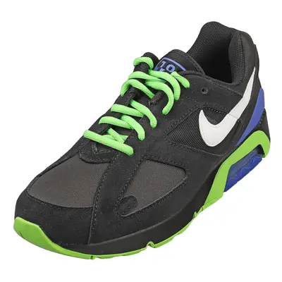 (9) Nike Air Qs Mens Fashion Trainers in Black Green