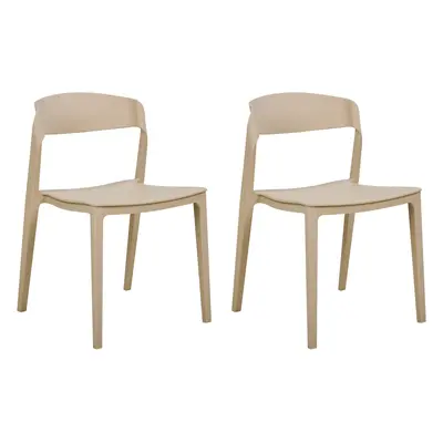 Set of Dining Chairs SOMERS Beige