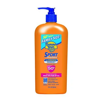 Banana Boat Sport SPF Family Size Sunscreen Lotion, Fluid Ounce