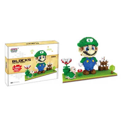 (Style # B-1800PCS) Super Mario Building Blocks Puzzle Micro 3D Figures Brick Toys