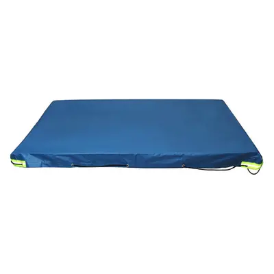 (Blue) Trailer Cover Waterproof Windproof Dust Protector With Rubber Belt 208x114x13cm