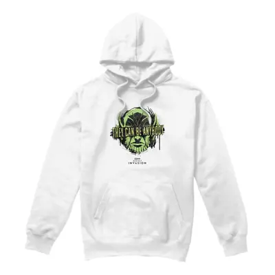 (M, White) Marvel Mens Secret Invasion Anybody Hoodie