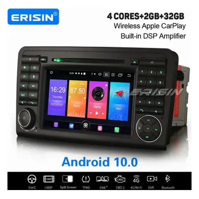 7" Android 10.0 Car Stereo CarPlay DAB+ Navi BT WiFi Mercedes Benz ML-Class W164 GL-Class X164 3