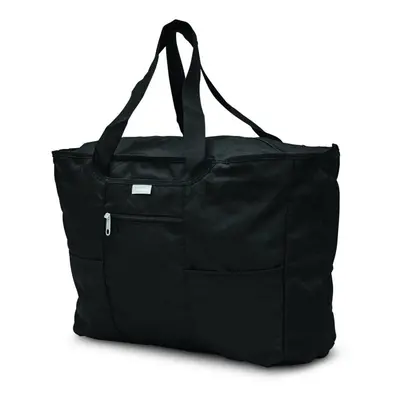 Foldaway Packable Tote Sling Bag, Black, One Size