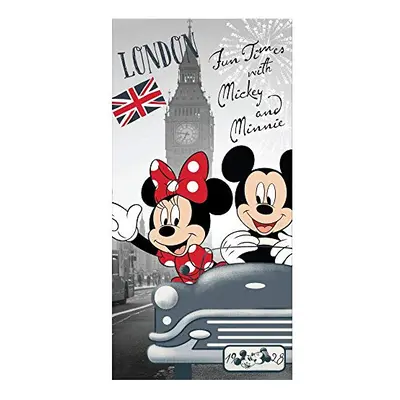 Minnie and Mickey Good Times In London Beach Bath Towel