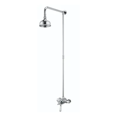 Bristan Regency Exposed Thermostatic Shower Valve With Fixed Chrome Round Head