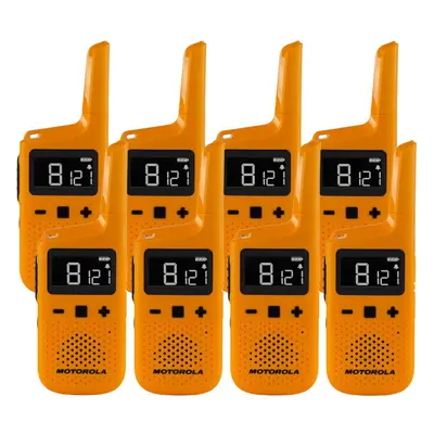 (Eight) Motorola T72 PMR Weatherproof IP54 Walkie Talkie