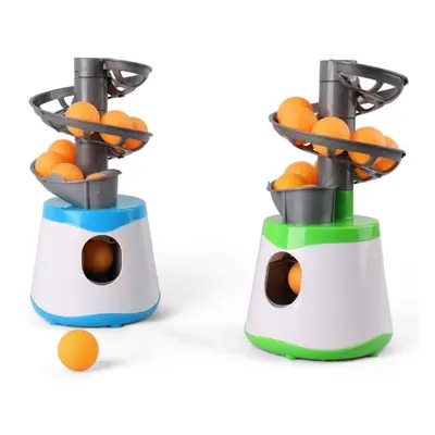 (blue) Table Tennis Launcher Ping Pong Ball Robot Training Machine For Ping Pong Beginner Lover