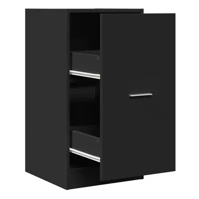 (black, x x 77.5 cm) vidaXL Apothecary Cabinet Storage Cabinet Apothecary Cupboard Engineered Wo