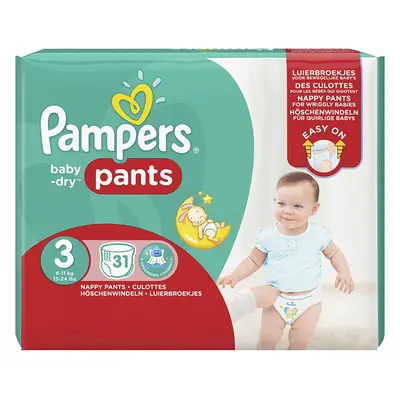 Pampers Baby Dry Pants Size Midi kg Economy Pack Nappies