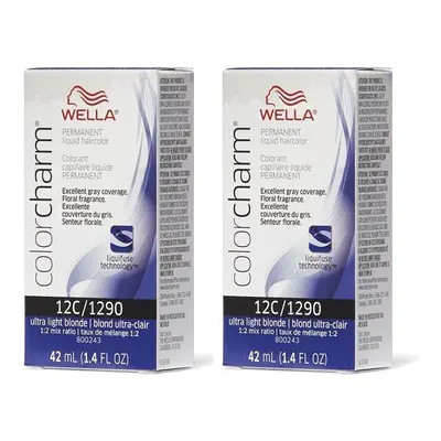 (12C (2pks)) Wella 12C Ultra Light Blonde Color Charm Permanent Hair Colour