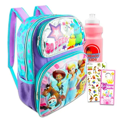 Disney Toy Story Backpack Set - Bundle with 16"" Toy Story Backpack Featuring Bo Peep Jessie For