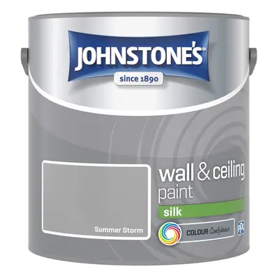 Johnstones Wall & Ceiling Silk Emulsion Paint 2.5l Summer Storm