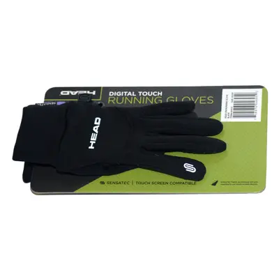 HEAD Multi-Sport Running Gloves with SENSATEC-Black (Small)