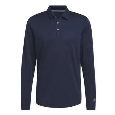 adidas Men's Long Sleeve Polo Shirt Collegiate Navy X-Large