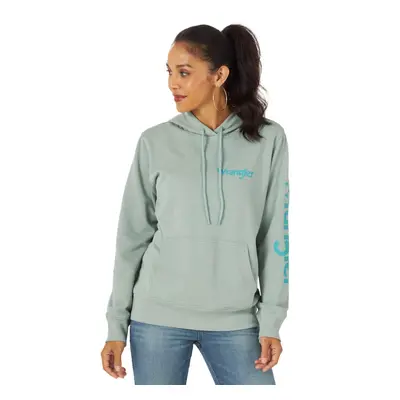 Wrangler Women's Retro Hoodie Sweatshirt Blue Surf X-Large