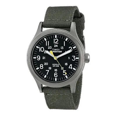 Timex Quartz Watch with dial Analogue Display and Nylon Strap-Green (T49961)