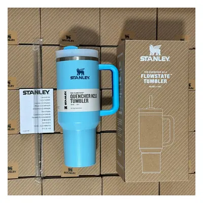 (Pool Blue) Stanley Quencher H2.0 FlowState Tumbler 40oz Cup 1.2L