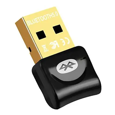 USB Bluetooth Adapter 5.0, Nano Bluetooth Dongle for Headset Speaker Keyboard Mouse Printer, Lon