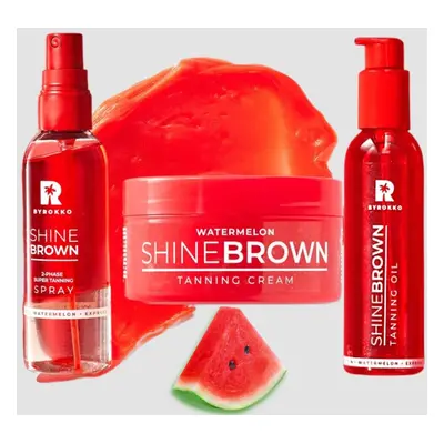 BYROKKO Original Shine Brown Watermelon Tanning BUNDLE 3IN1