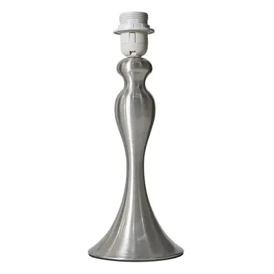 Modern Brushed Chrome Spindle Design Table Lamp Base