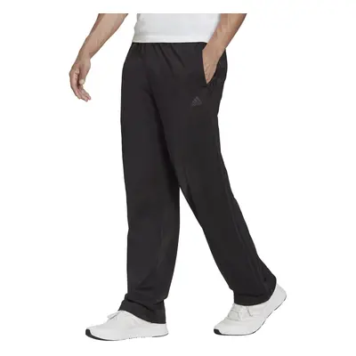 adidas Men's Essentials Warm-up Open Hem 3-stripes Tracksuit Bottoms Black/Black X-Large Tall