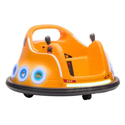 AIYAPLAY Angry Bird Licensed Bumper Car for Kids w/ Joysticks - Orange