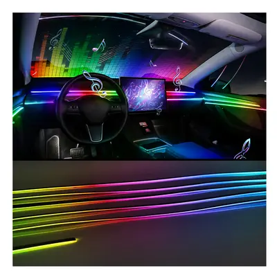 Full Color Streamer Car Ambient Lights RGB Color Universal LED Interior