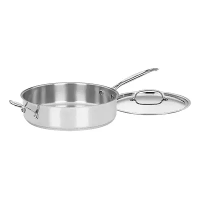 Cuisinart Stainless Steel 5.5 Quart Saut? Pan w/ Cover Helper Handle Chef's Classic 733-30H