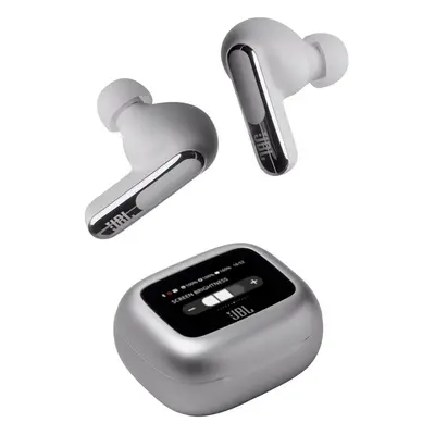 JBL Live Beam True Wireless ANC In-ear Earbuds True Wireless Earbuds (Silver)