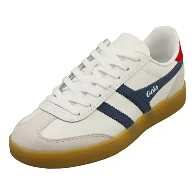 (8) Gola Viper Womens Fashion Trainers in White Navy Red