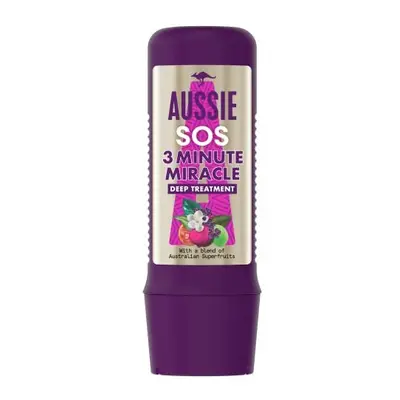 Aussie Minute Miracle SOS Kiss Of Life Vegan Hair Mask, Damaged Hair Repair Treatment For Dry Da