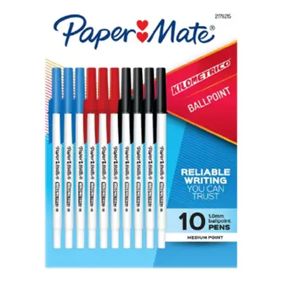 Papermate Kilometrico Medium Ballpoint Pens (Pack of 10)